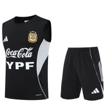 25-26 Argentina Black Tank top and shorts suit