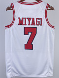 2023 SHOHOKU MIYAGI #7 White Top Quality Hot Pressing NBA Jersey