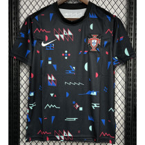 24-25 Portugal Black Training Shirts