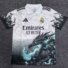 25-26 RMA Black White Polo Short Sleeve (龙)