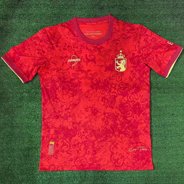 24-25 Spain Comma Red Special Edition Fans Soccer Jersey