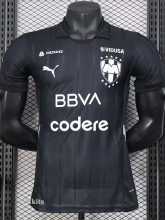 24-25 Monterrey Third Black Player Version Soccer Jersey (黑色)
