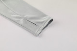 2025 AD Grey Half Pull Tracksuit #AB08 (半拉链)