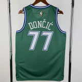 25-26 Dallas Mavericks DONCIC #77 Green Retro Top Quality Hot Pressing NBA Jersey