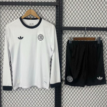 25-26 Germany 125th Anniversary White Long Sleeve Kids Soccer Jersey (长袖)