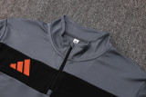 2025 AD Grey Half Pull Tracksuit #07(半拉链)