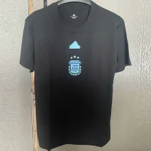 24-25 Argentina Black High Quality Casual T-Shirt