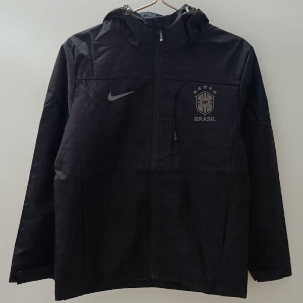 24-25 Brazil Black Windbreaker