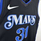 23-24 Dallas Mavericks THOMPSON #31 Black City Edition Top Quality Hot Pressing NBA Jersey(V领)