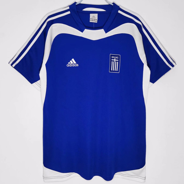 2004 Greece Home Retro Soccer Jersey