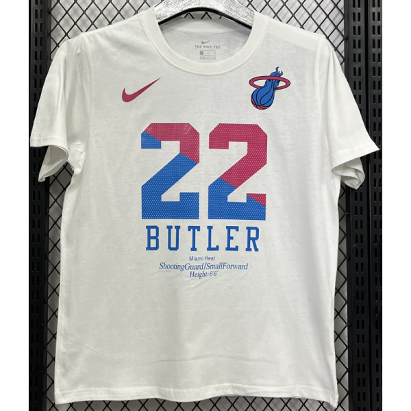 T188 HEAT BUTLER #22 White High Quality Casual T-Shirt