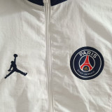 25-26 PSG Jordan White orange Windbreaker
