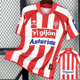 2008-2009  Gijon Home Retro Soccer Jersey (带章)