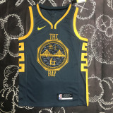 2018 WARRIORS YOUNG #6 Black Gray Top Quality Hot Pressing NBA Jersey