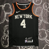 KNICKS Glory version ROSE #4 Black Top Quality Hot Pressing NBA Jersey