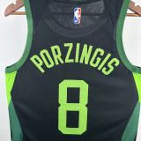 24-25 CELTICS PORZINGIS #8 Black City Edition Top Quality Hot Pressing NBA Jersey