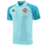 25-26 Flamengo Sky Blue Polo Short Sleeve