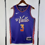 23-24 SUNS BEAL #3 Purple City Edition Top Quality Hot Pressing NBA Jersey