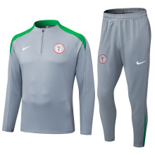 25-26 Nigeria Grey Half Pull Tracksuit (半拉链)