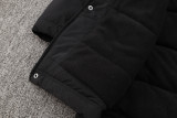 24-25 Man City Black Hooded Windbreaker Fabric Cotton Coat #G242(绿彪标)