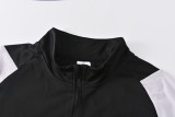 24-25 Tigres UANL Black White Half Pull Tracksuit (半拉链)