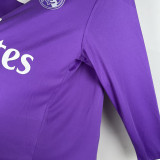 2016-2017 RMA Away Long Sleeve Retro Soccer Jersey (长袖)