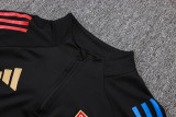 25-26 Lyon Black Half Pull Tracksuit (半拉链)