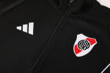 25-26 River Plate Black Jacket Tracksuit #01