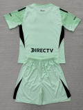 25-26 Boca Juniors Green GoalKeeper Kids Soccer Jersey