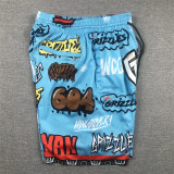 Grizzlies Blue City Edition Top Quality NBA Pocket Pants #灰熊涂鸦