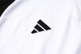 24-25 Germany White Kids Half Pull Tracksuit (童装)(半拉链)