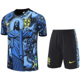 25-26 Brazil Blue Training Short Suit