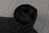 24-25 Dortmund Black Hooded Windbreaker Fabric Cotton Coat #G250