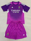 25-26 RMA Purple GoalKeeper Kids Soccer Jersey
