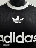 2025 AD Casual Black Player Version Training shirts (三叶草)