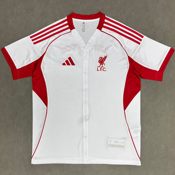 25-26 LIV White Casual Edition Baseball Jersey