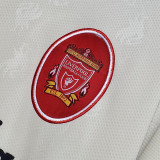 1996-1997 LIV Away Retro White Soccer Jersey
