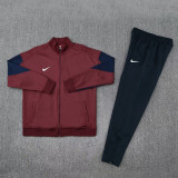 2025 NK Dark red Jacket Tracksuit #2318