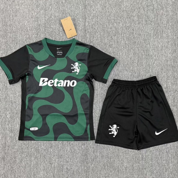 25-26 Sporting Lisbon Third Kids Soccer Jersey