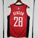 22-23 ROCKETS SENGUN #28 Red Away Top Quality Hot Pressing NBA Jersey