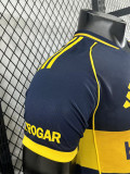 25-26 Boca Juniors Home Player Version Soccer Jersey (全广告)