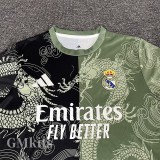 25-26 RMA Green Black Special Edition Fans Training Shirts (龙纹)