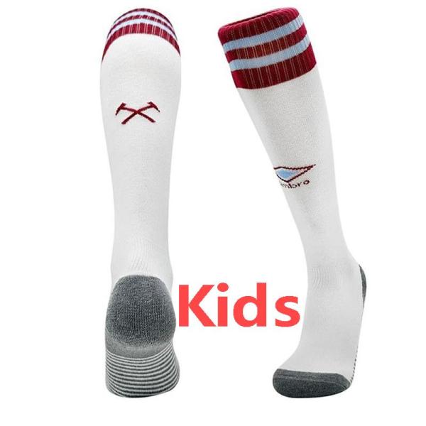 24-25 West Ham Home White Kids Socks(儿童)