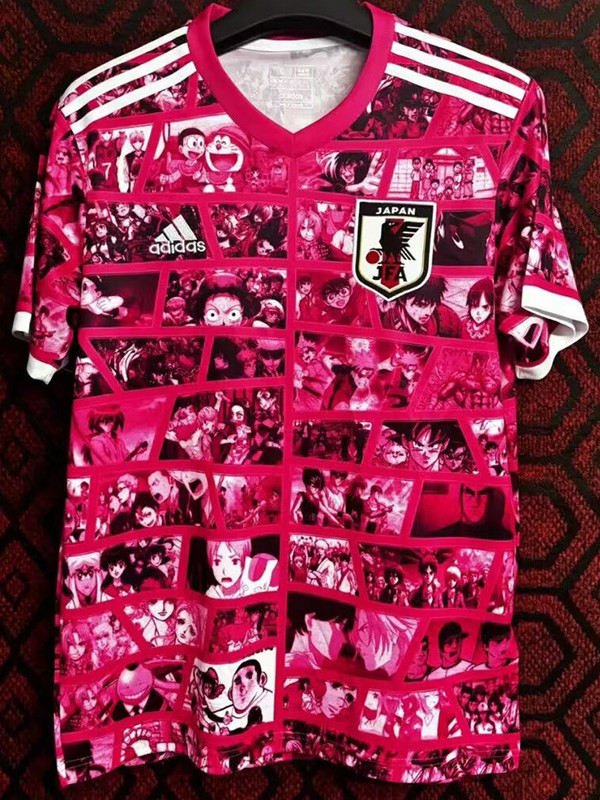 24-25 Japan Pink Red Special Edition Fans Training Shirts (粉红动漫)