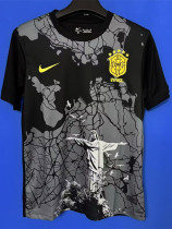 24-25 Brazil Black Grey Special Edition Fans Soccer Jersey (耶稣黑灰)