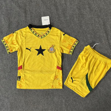 24-25 Ghana  Away Kids Soccer Jersey