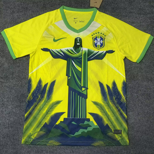 25-26 Brazil Yellow Special Edition Training shirts (绿袖口)