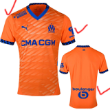 24-25 Marseille Third Fans Soccer Jersey (Print all Sponsor)