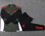 25-26 Bayern Army green Half Pull Tracksuit #B2535(半拉链)