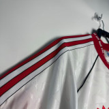 1990-1991 Man Utd White Retro Soccer Jersey